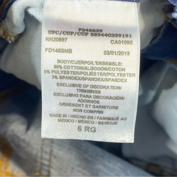 Dickies Curvy Straight Leg Jeans Women's 6 Blue Mid Rise Stretch Casual Denim - Picture 6 of 16